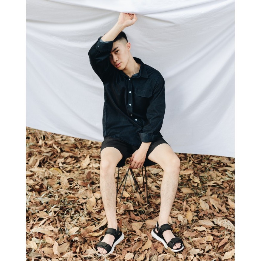 Jaket Overshirt Pria Smith Berlin y Corduroy - Navy,M