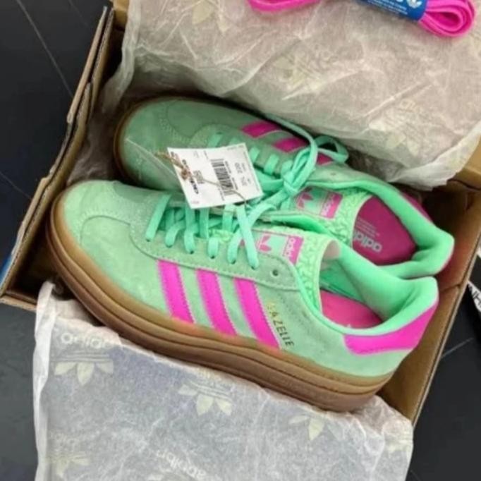 Sepatu Adidas Gazelle Indoor Green Pink Original Vietnam Bnib  Duapuluhlinee