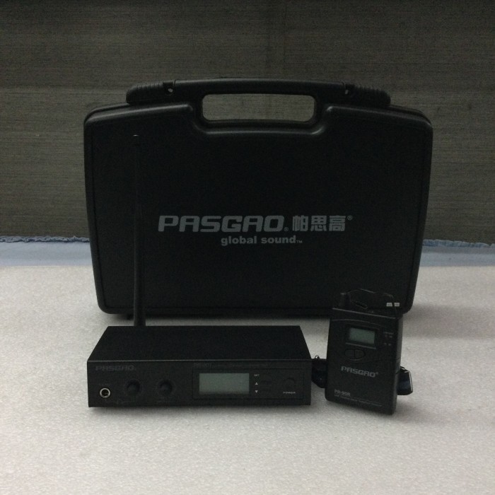 Pasgao Pr-90R - Wireless Monitor, Bodypack + Receiver Tanpa In Ear