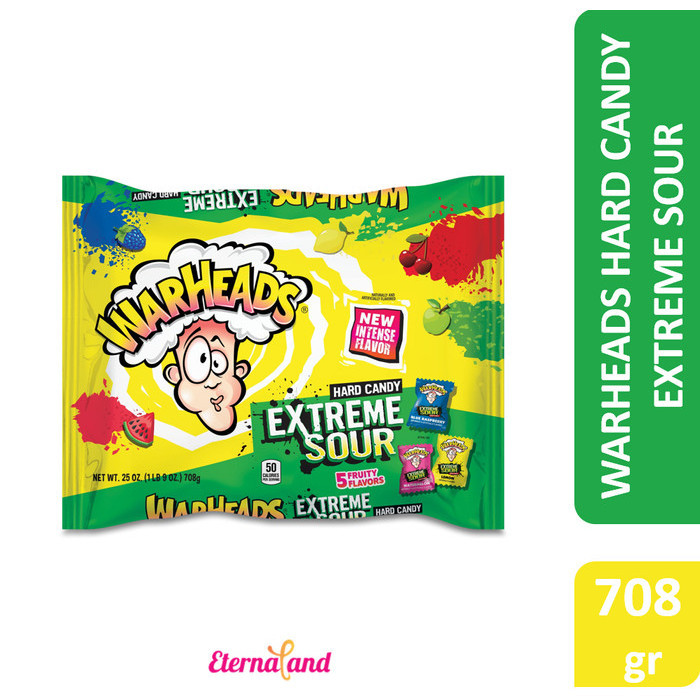 

Orea - Warheads Extreme Sour Hard Candy 25Oz/ 708Gr - Permen Asem Warheads
