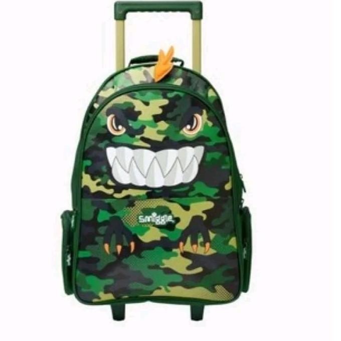 SMIGGLE DINO BUDZ TROLLEY BACKPACK/TAS KOPER SEKOLAH ANAK SD/KADO RADITPUTRA33