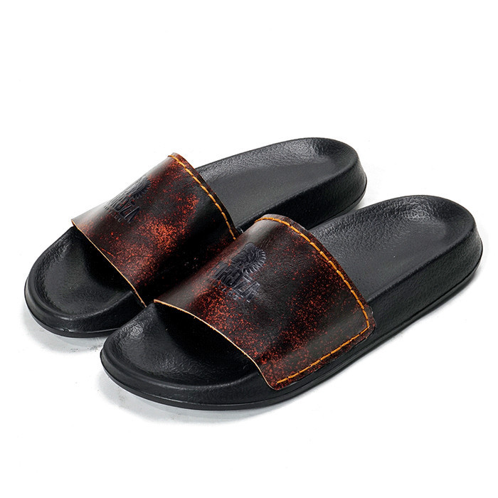 Sandal Slide Pria Casual Slippers Kulit Asli Ghoma Misty Original GMX1