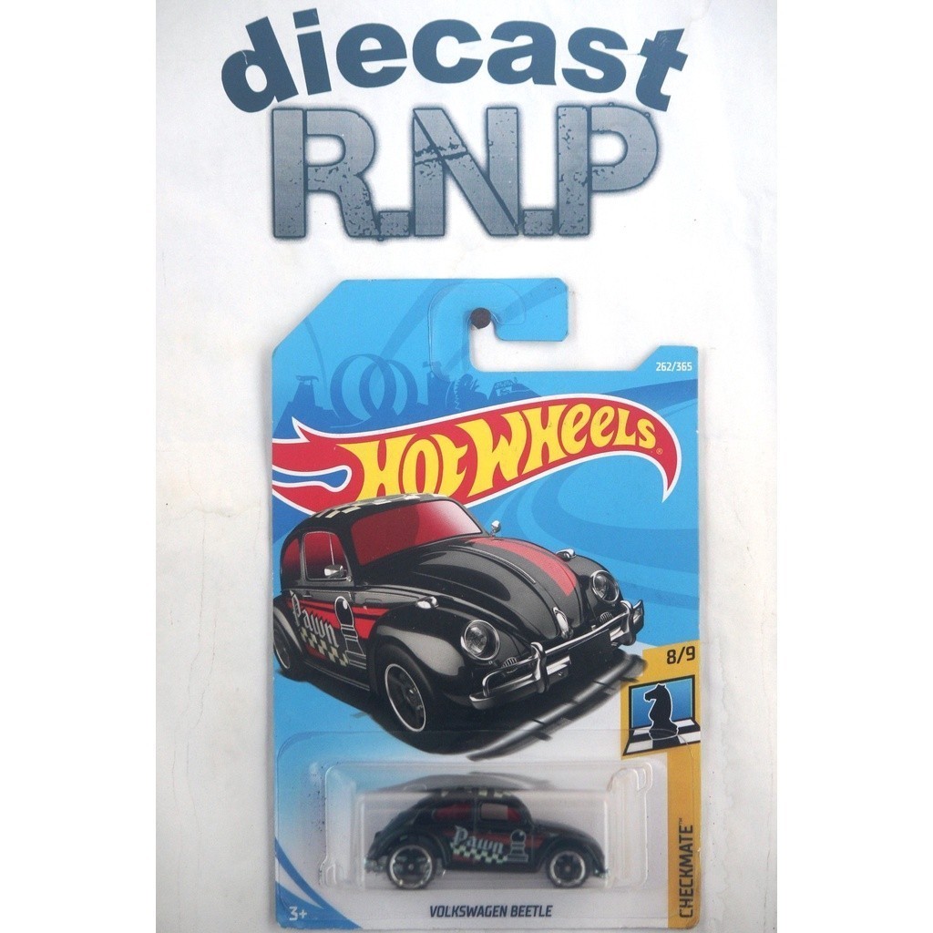 Hot Wheels Volkswagen VW Beetle Pawn Chess Hitam (2018)