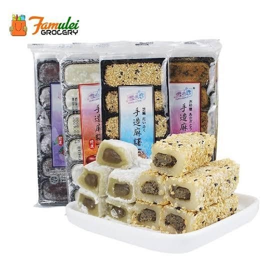 

[180Gr] Yuki Love Mochi Taiwan Halal - Moci Green Tea Peanut Sesame 025