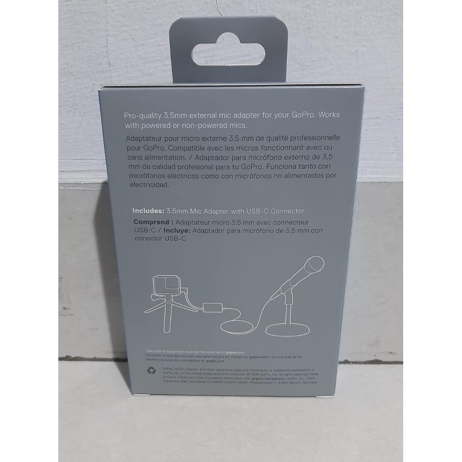 Gopro Pro 3.5Mm Mic Adapter Hero 9 Hero 10 Hero 11 Hero 12 Original