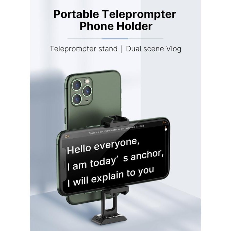 Ulanzi St-18 Dual Tripod Mobilephone Live Video Recording Double Phone