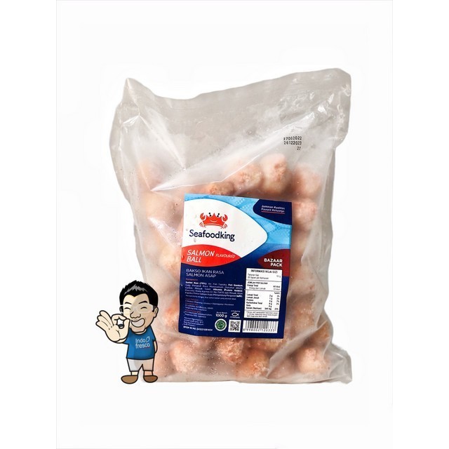 

Ayala - Seafood King Bakso Ikan Rasa Salmon- Salmon Flavour Ball 1 Kg