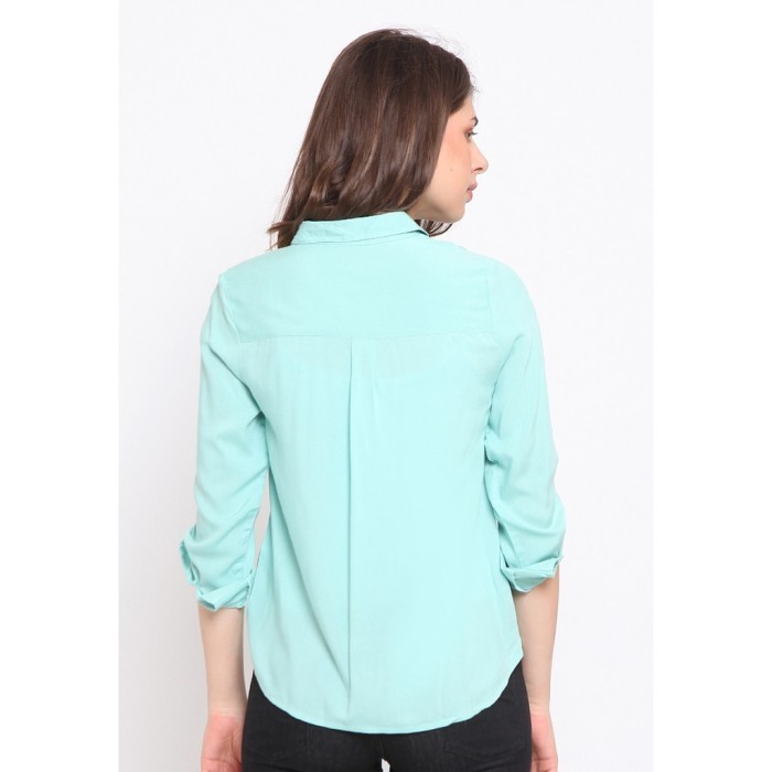 Rodeo - Kemeja Wanita - Arana Top - Green Mint