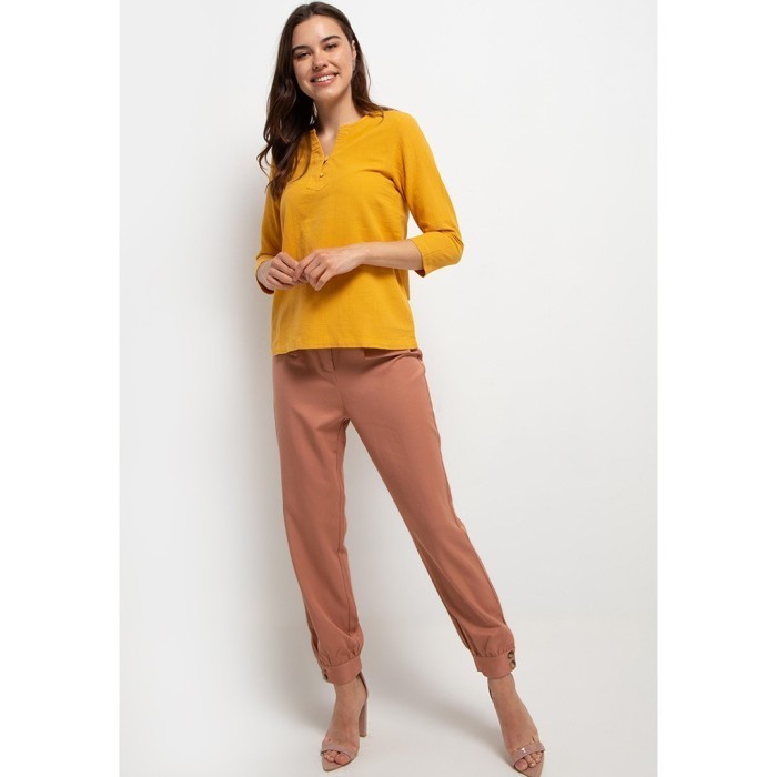 Rodeo - Blouse Wanita - Terry Blouse - Mustard