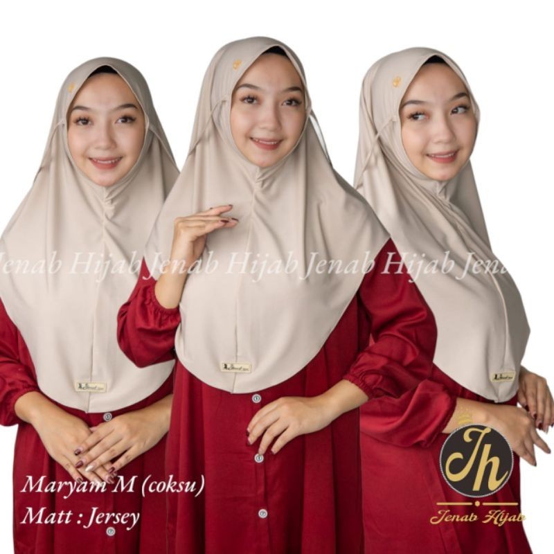 HIJAB BERGO TALI JERSEY SIZE M/ HIJAB INSTAN JERSEY TALI NON PET