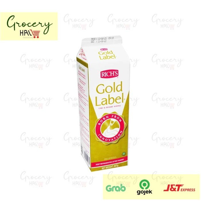 

Rich'S Gold Label Whipping Cream 907 Gr ( Whipped Cream / Whip Cream )