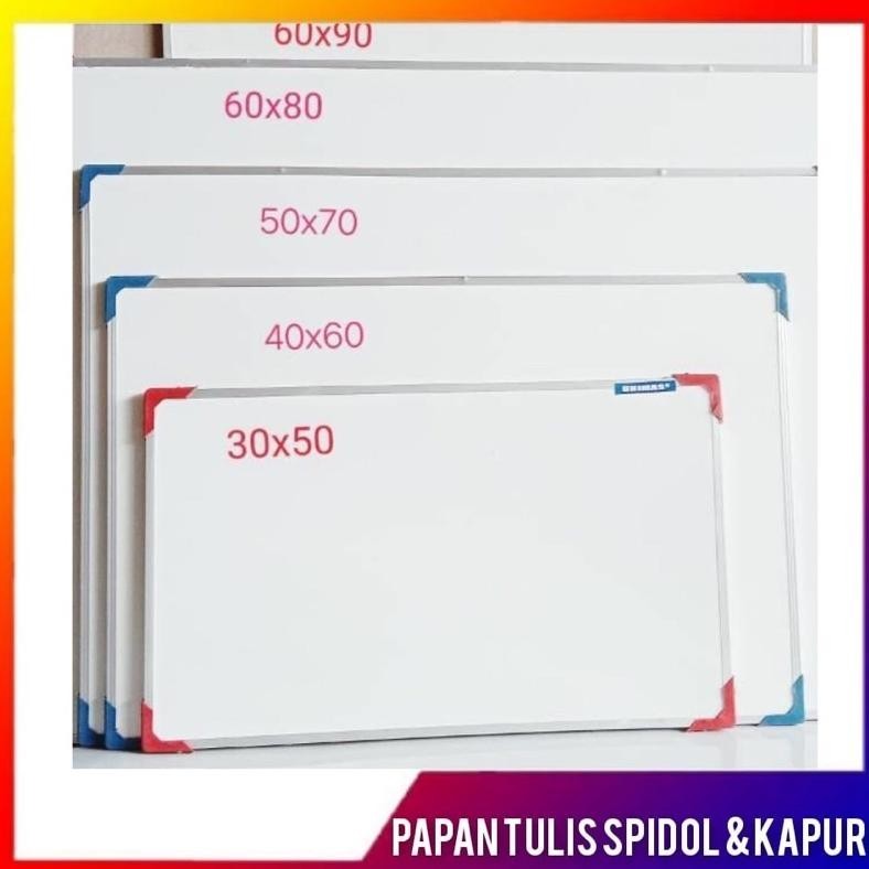 

Bisa COD Papan Tulis Spidol dan Kapur Whiteboard / Blackboard Ukuran 30X50 Termurah