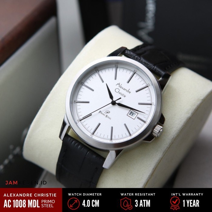 Jam Tangan Pria Alexandre Christie 1008 Ac1008 Ac 1008 Md Tali Kulit