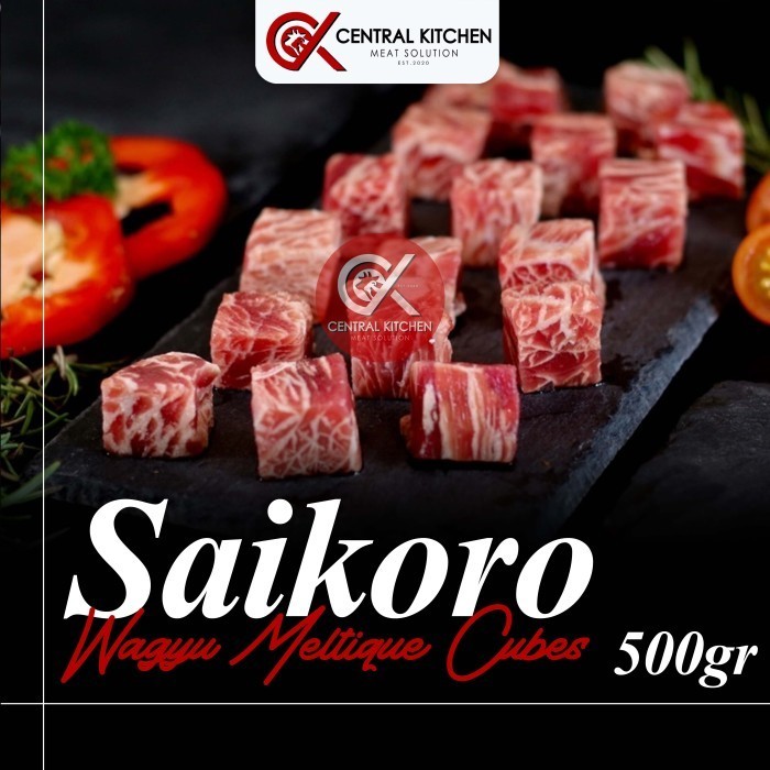 

Ayala - Saikoro Beef Wagyu Meltik Meltique Cubes Steak Pack 500Gr