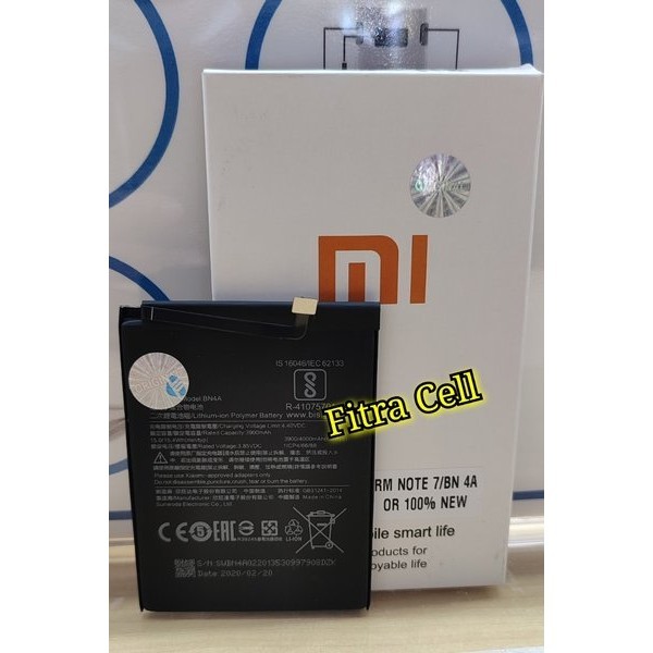 Battery Batre Batrei Baterai Xiaomi Redmi Note 7 Bn4A Bn-4A Ori