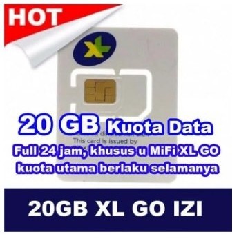 Kartu Perdana Xl Go Izi 20Gb 3G 4G Mv003 E5573 E5577 Hkm001