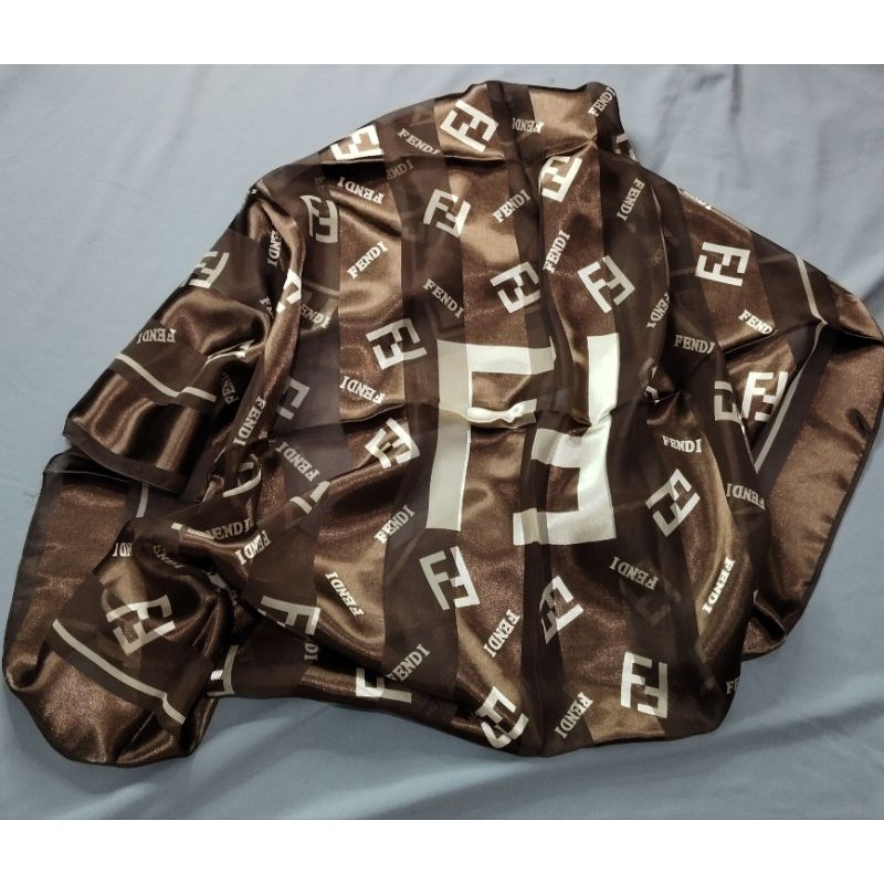 FENDI: Scarf CHOCOLATE