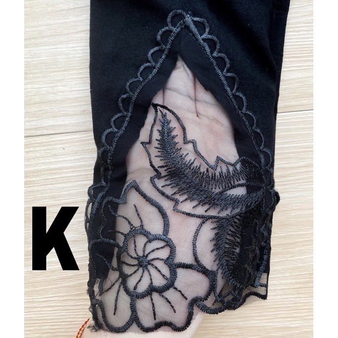 Legging Tile Renda Bawahan Tunik Fashion Wanita Lb966