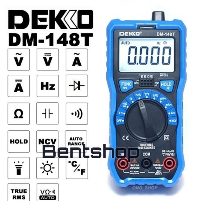 Multitester Multimeter Digital Dekko DM-148T