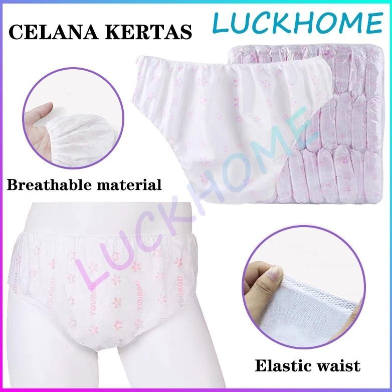 Disposable Travel Underwear CD Kertas Sekali Pakai Celana Dalam Sekali Pakai Wanita