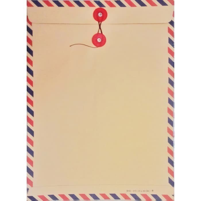 

Amplop Coklat Tali 310 Ukuran Folio Air Mail Map Coklat [50 Lembar]