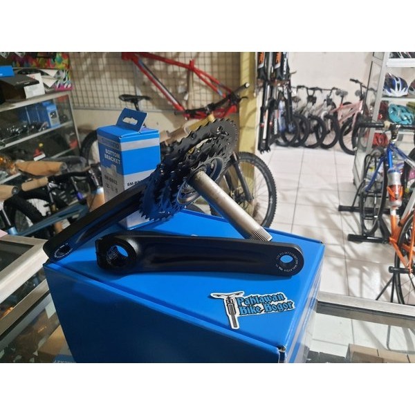 Crank Ht2 Hollowtech2 Shimano Altus Mt210 Lengkap Dengan Bb