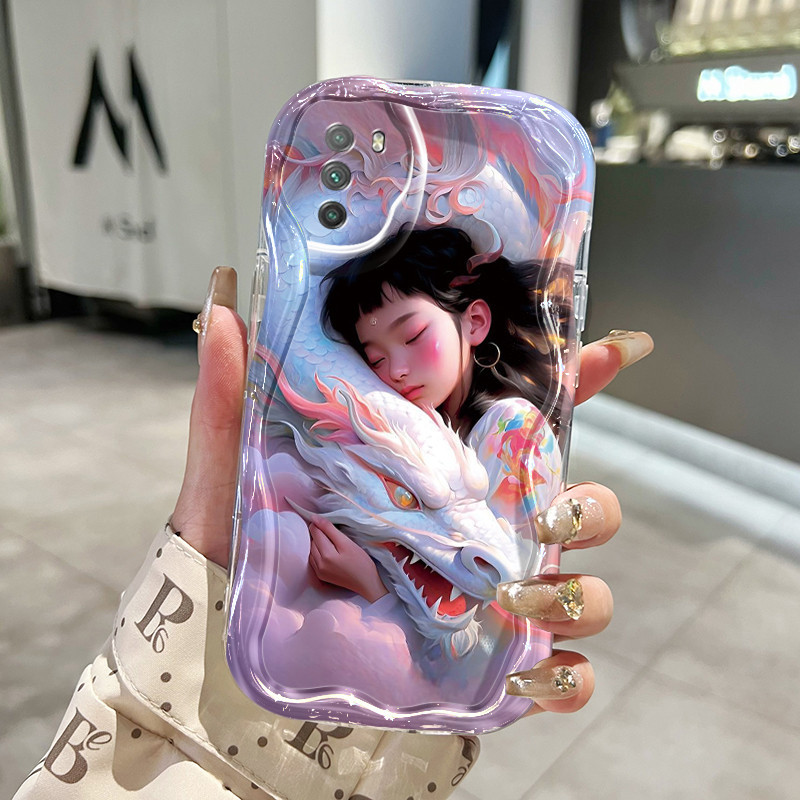 Casing Hp Xiaomi POCO X3 POCO X3 Pro POCO X3 NFC POCO M3 Case hp pola kartun sleep girl Kesing Anti 