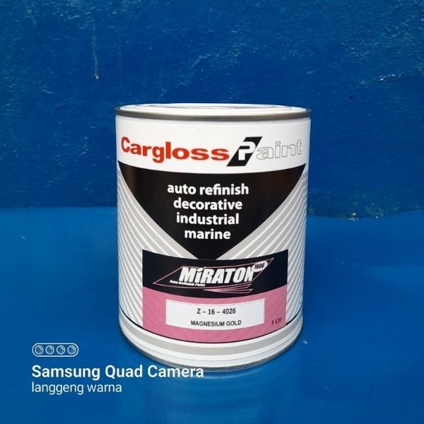 CAT CARGLOSS MIRATON 4026 MAGNESIUM GOLD / COKLAT METALIK BLOK MESIN