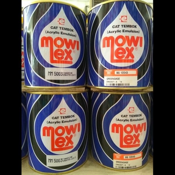 CAT MOWILEX WARNA KHUSUS 1 LITER KG INTERIOR CAT BATU ALAM