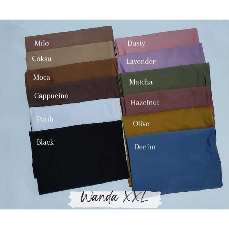 Hot Sale Jilbab Simple Bergo Siria Wanda Xl Ori Alsha Collection Qc Pass