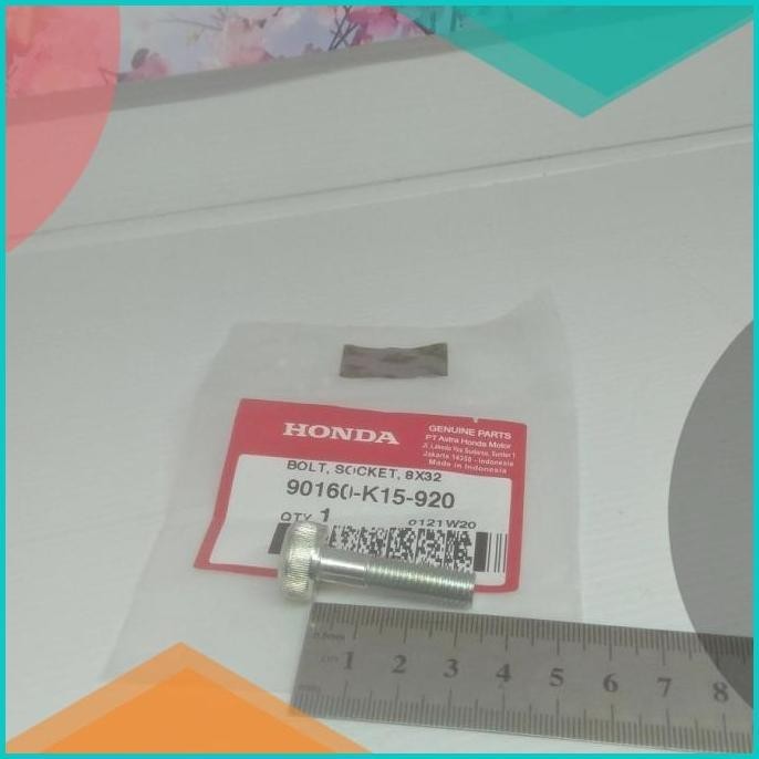 bolt socket 8x32 baut L tanam segitiga atas cb 150r original honda 19F