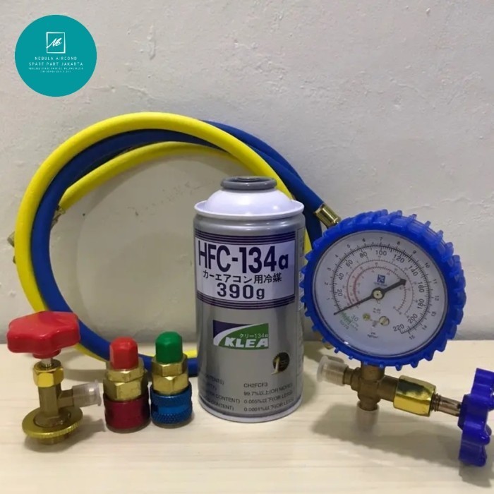 paket pengisian freon ac mobil R134a