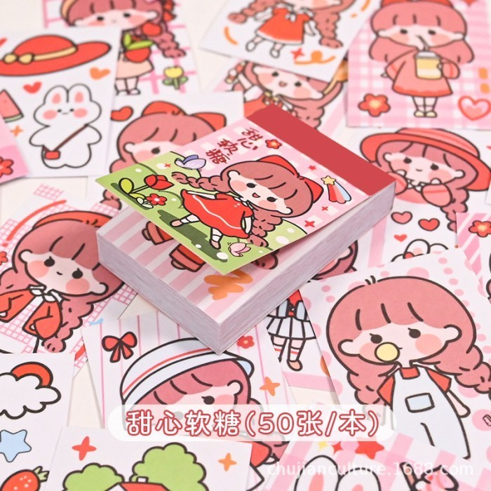 Stiker Cute Buku Kalender Mini Set / Stiker Lucu Buku Kalender Set