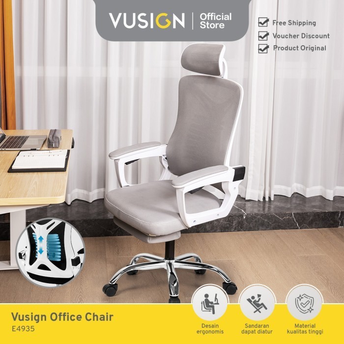 Deli Office Chair/Ku /Ku Kerja Dengan Sandaran E4935