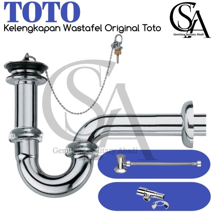 Produk Terbaru Kelengkapan Wastefel Original Toto / Sifon Wastafel Toto Asli