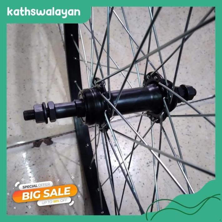 VELG RIMS WHEELSET 24 INCH MURNI GENIO ALLOY HITAM 36H SEPEDA MTB MINI PRODUK TERBAIK