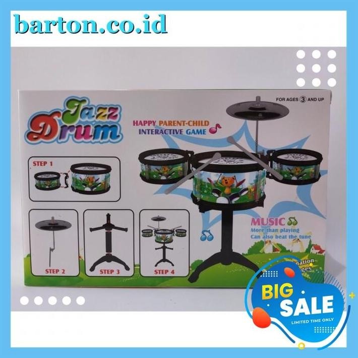 MAINAN EDUKASI ANAK DRUM SET UKURAN KECIL / DRUM SET KECIL BERKUALITAS TINGGI 