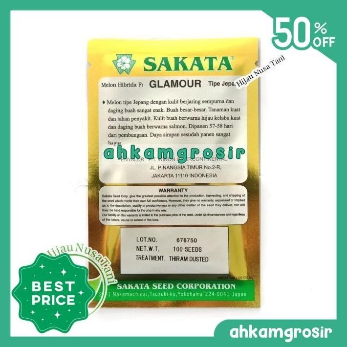 BENIH MELON HIBRIDA GLAMOUR - SAKATA JEPANG TERMURAH