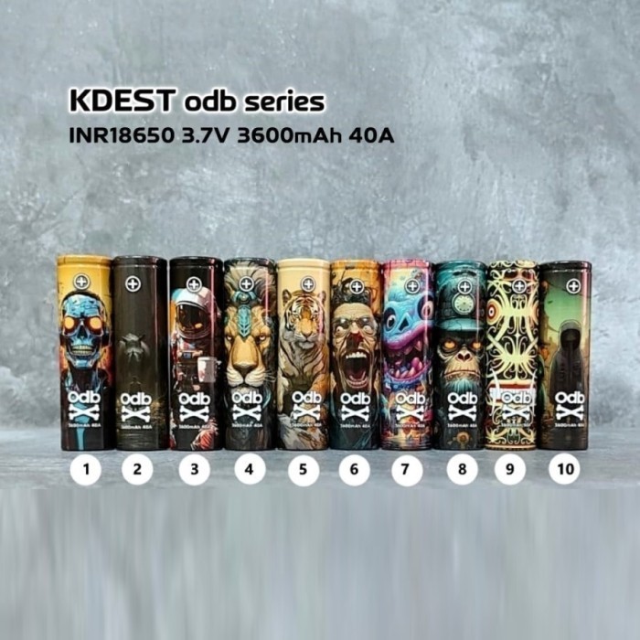 Battery Kdest Odb 3600 Mah 40A 18650 Baterai Battrai Batre Vape Vapor