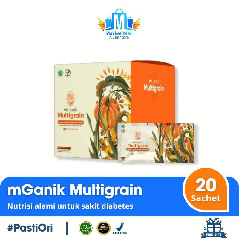 

mGanik Multigrain 500gr Free Gift Rasa Labu Kuning Superfood Diabetes
