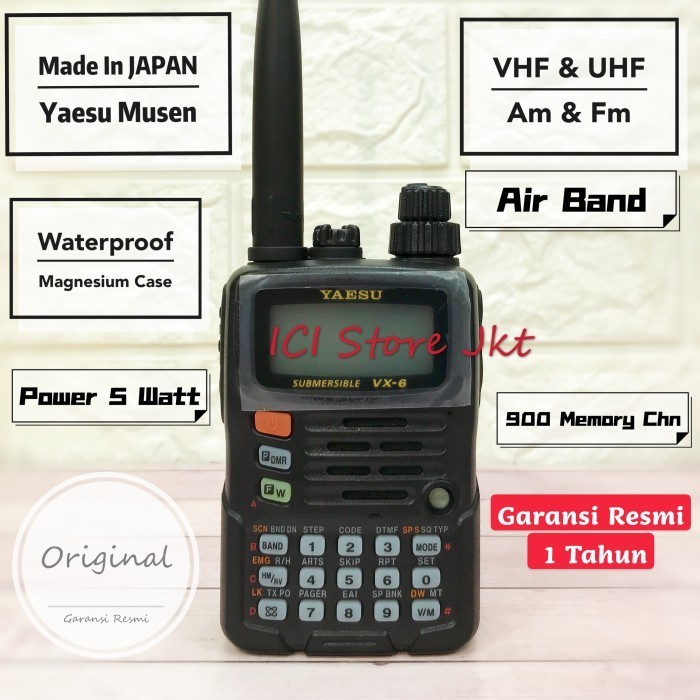 HT YAESU VX 6R / YAESU VX6R ORIGINAL GARANSI RESMI