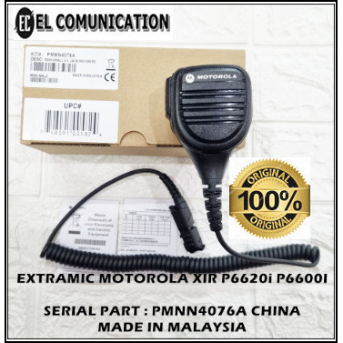 EXTRAMIC HT MOTOROLA XIR P6620I P6600I EXTRA MIC HT MOTOROLA XIR P6620