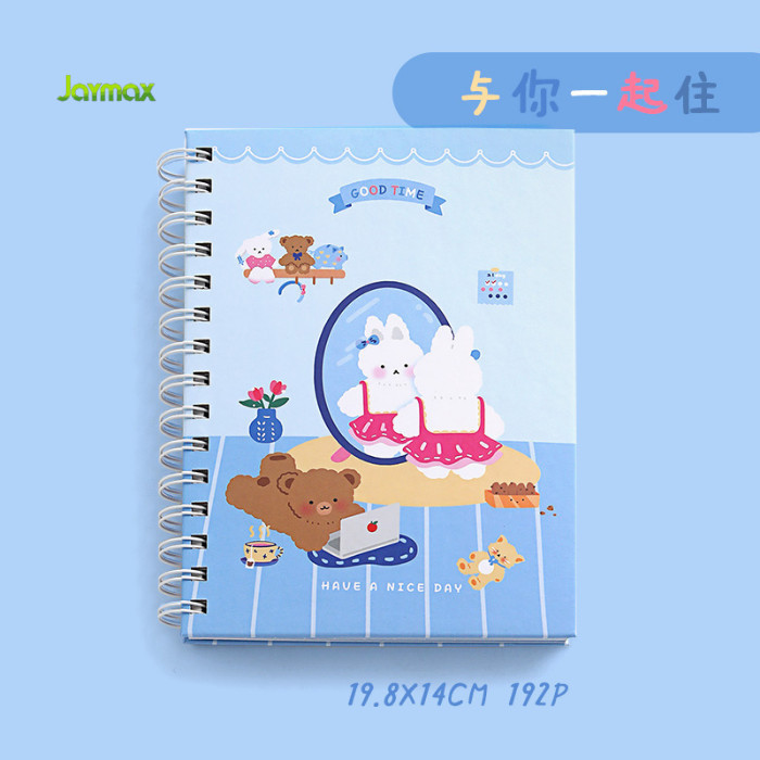 

Notebook Ring Rabbit Bear / Jurnal agenda Buku tulis anak / Planner