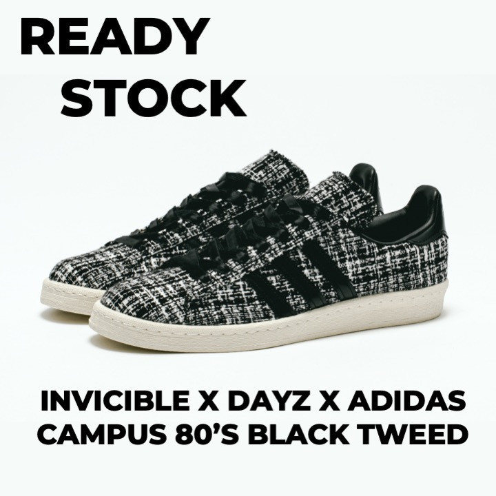 Sneakers Adidas Campus 80s Black Tweed Invincible DAYZ