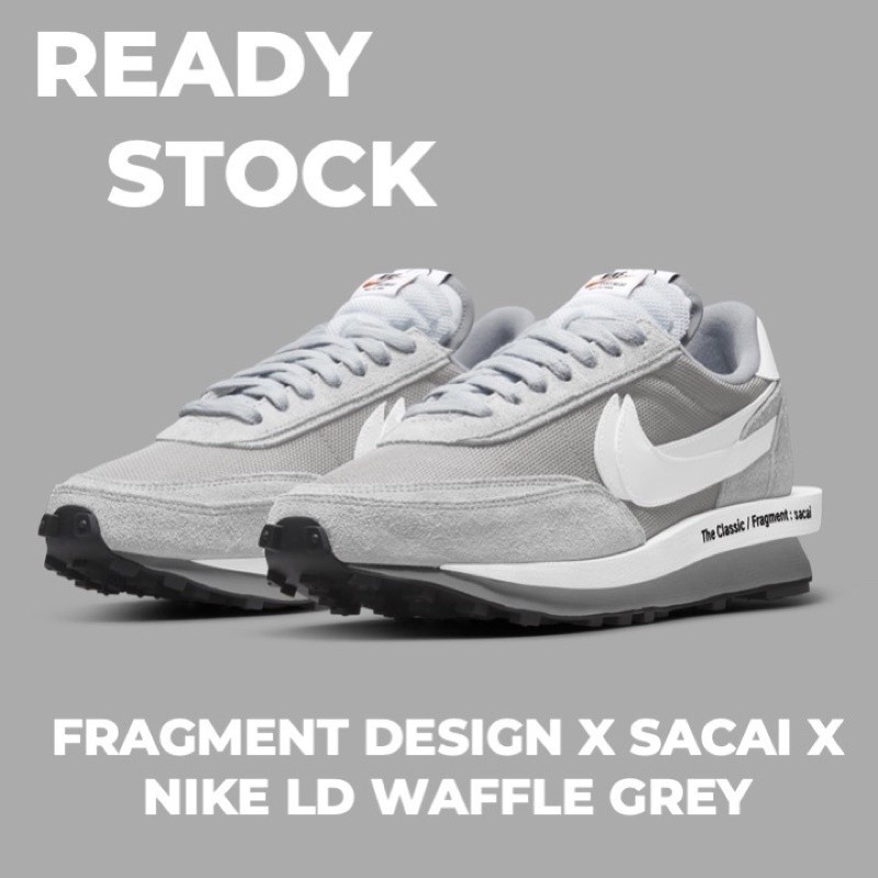 Fragment Design x Sacai x Nike LD Waffle Grey