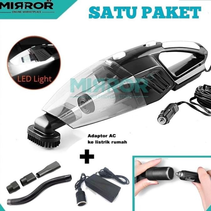PAKET VACUUM MOBIL 12V 120W LED LIGHT & ADAPTOR VACUUM 12V 5A 60W BARU