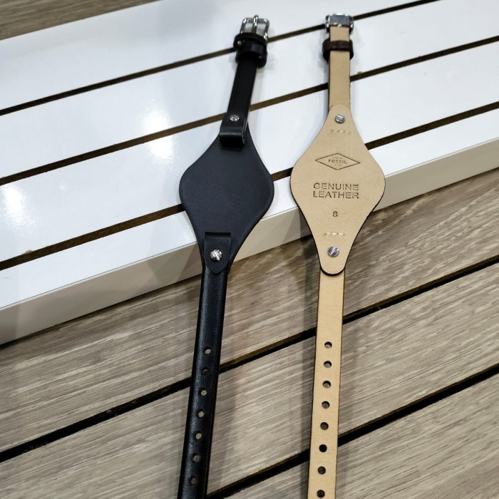 Tali Jam Kulit Fossil Georgia Mini 8Mm Strap Es3077 Es3148 Wanita Promo