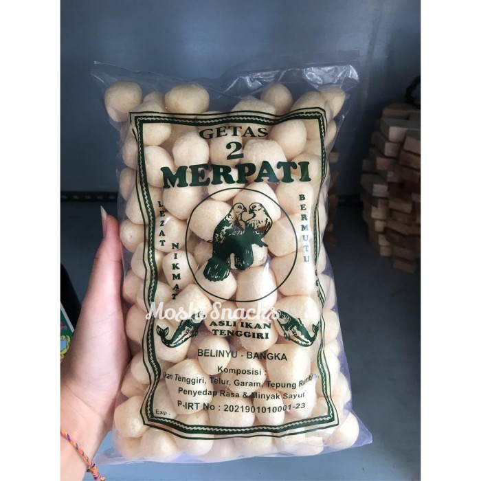 

Getes Cap Dua Merpati / Getas Ikan Tenggiri Kerupuk Bangka 250Gr
