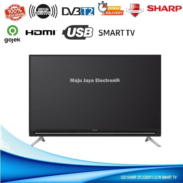Promo Led Tv Sharp 32 Inch 2Tc32Df1I Usb Movie Hdmi Digital Smart Tv .