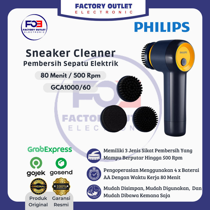Philips Gca1000/60 Sneaker Cleaner Sikat Pembersih Sepatu Elektrik